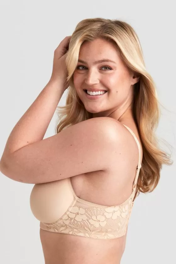 Bra | Underwired Bras | Miss Mary Stay Fresh Lace bra Beige