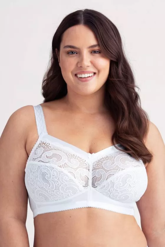 Bra | Non-Wired Bras | Miss Mary Wonder minimizer bra White