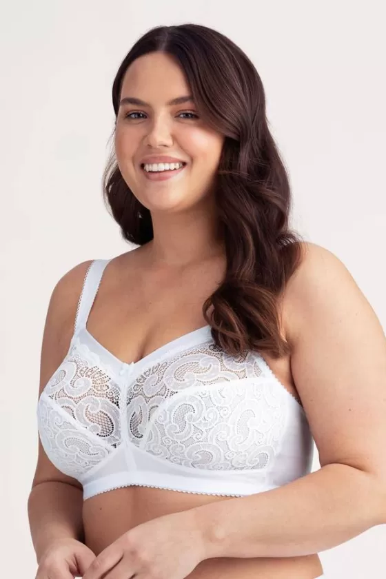 Bra | Non-Wired Bras | Miss Mary Wonder minimizer bra White