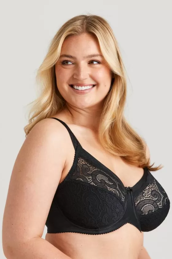 Bra | Underwired Bras | Miss Mary Wonder minimizer bra Black